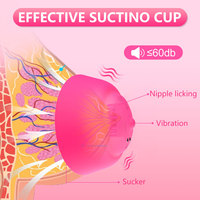 Vibrator Sexspielzeug für Frauen Brust-Nippel-Stimulator APP-Fernbedienung 9 Modi Saug- und Leckfunktion BDSM-Sensationsspiel Masturbator