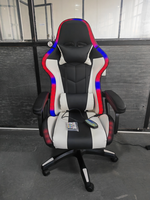 Chaise de jeu d'ordinateur de course RVB personnalisée par les fabricants chaise de jeu avec haut-parleurs et massage.