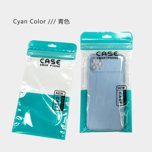 Bolsa de polietileno transparente de celofán transparente, bolsas con cierre de cremallera para móvil de colores completos de plástico opp - Product Image 3