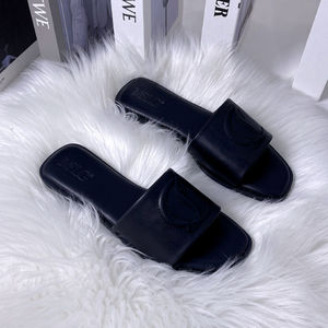 ZAR Verano Nueva Moda Europea y Americana Simple <span class=keywords><strong>D</strong></span>-hebilla Zapatillas planas zapatillas para zapatos de Dama - Product Image 4