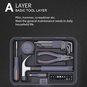 TTLTES X3-ABI Household Home Multifunctional Hand Tool Set Combination Testing Equipment <b>Collapsible</b> <b>Storage</b> Box TTLTES X3-ABI H - Product Image 1