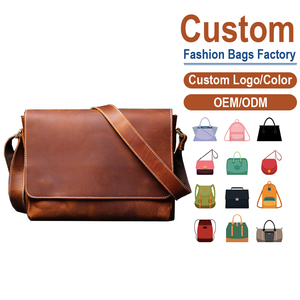 Sac bandoulière en cuir Crazy Horse pour homme avec finition cirée vintage |   Fabrication sur mesure OEM/ODM pour sacs de style rétro - Product Image 1