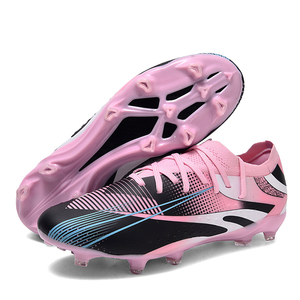 <span class=keywords><strong>Scarpe</strong></span> <span class=keywords><strong>da</strong></span> Calcio per Bambini, Modello Basso con Lacci, per Ragazzi e Ragazze, FG HG TF in <span class=keywords><strong>Pelle</strong></span> PU con Suola in Gomma per Sport di Squadra - Product Image 4