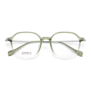 Monturas de Gafas de Titanio IP M8194, Ovaladas, Montura Completa, Ligeras, Unisex, Lentes Acrílicas, Origen Danyang - Product Image 1