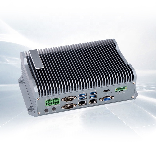 Mini Pc With Intel Celeron J6412 DC 12V 5A Power IPctech Fanless Industry Mini Pc Embedded Computer AluMinium Alloy Mini Pcs ODM