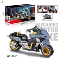 283 pièces course moto bricolage personnalisé vélo modèle Kit éducatif blocs de construction jouet pour enfants passionnés jeu fonction garçons jouets