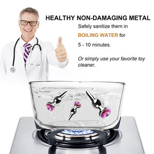 ปลั๊กโลหะสำหรับทวารหนัก Sexbay หลายขนาด ทรงกรวยวงกลม พร้อมฐานเพชร เพิ่มความสุขทางทวารหนัก กันน้ำ 100% ราคาโรงงาน - Product Image 5