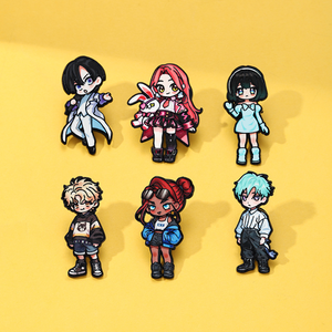 เข็มกลัดโลหะลายการ์ตูน Mizi Sua Till <span class=keywords><strong>Ivan</strong></span> Luka Hyuna ดีไซน์ใหม่ 6 แบบ คุณภาพสูง สำหรับตกแต่งกระเป๋าเป้ - Product Image 1