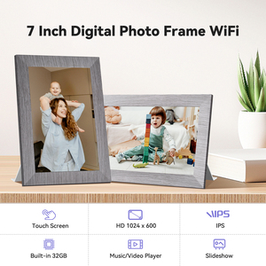 Pantalla Táctil IPS de 7 Pulgadas, Reproductor de Fotos Digital de Cuatro Núcleos, Inducción por Gravedad, Compatible con <span class=keywords><strong>Google</strong></span> Photos, 32 GB de Memoria, Video, Wi-Fi, MP3 - Product Image 5