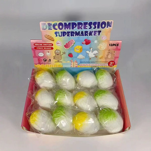 Juguete Antiestrés de Goma con Forma de Fruta (Plátano, Maíz) y Patito Amarillo, de Rebote Lento, Estilo Comestible, Decorativo y Creativo, de Moda - Product Image 4