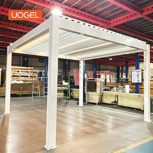 Pérgola Motorizada UOGEL C7 con Control por Aplicación <span class=keywords><strong>TUYA</strong></span>, Gazebo <span class=keywords><strong>de</strong></span> Aluminio con Persianas, Fácil <span class=keywords><strong>de</strong></span> Montar, Impermeable, con Recubrimiento en Polvo, para Balcón y Jardín - Product Image 2