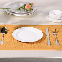 Tapis de table matelassé à motifs de citrouille orange-Idéal pour la décoration de salle à manger d'automne