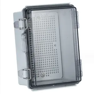 IP66 Plastic Electrical Enclosure Junction Box Shell Outdoor Transparent Plastic Waterproof Cable Junction Box