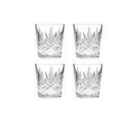 Verres à whisky en verre sodocalcique 300/350 ml, transparents, minimalistes, lavables au lave-vaisselle, réutilisables, coffret cadeau