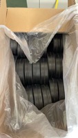 Roulette personnalisée SQ 6 pouces 8 pouces roue en caoutchouc solide à noyau métallique pour conteneur à déchets de tondeuse à gazon