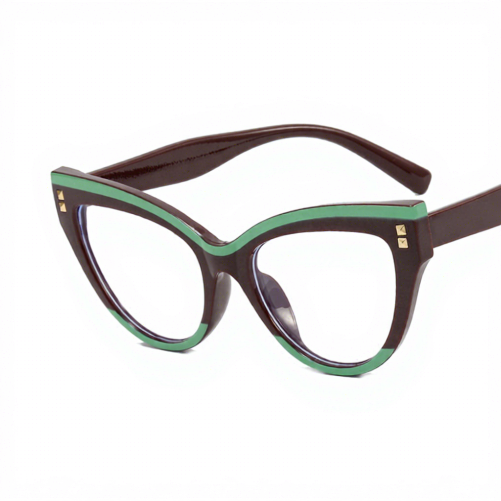 C2 Compresse bianche con cornice verde marrone rosso