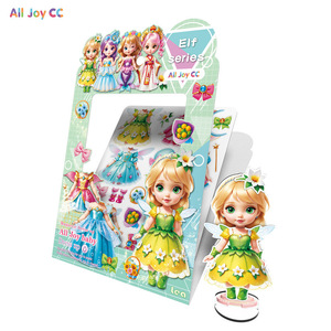 Jeu de déguisement magnétique All Joy Cc Princess 160x240mm pour filles de 4 à 7 ans, livre silencieux, ensemble de jeu créatif - Product Image 2