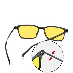 Lunettes de soleil de conduite nocturne anti-lumière bleue TR90 pour hommes et femmes, avec logo personnalisé, vente en gros, vision nocturne, anti-lumière bleue - Product Image 4