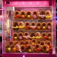 Peluche Capybara Mignonne Kawaii de 8 Pouces pour Machine à Pinces, avec Récompense Fruit, Fourniture Directe Usine pour Salles d'Arcade