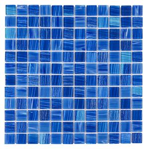 Düşük maliyetli doku kapalı popüler Glitter kristal el boyama yüzme havuzu cam mozaik çini - Product Image 5