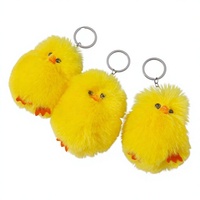 Porte-clés en peluche canard mignon, pendentif doux pour sac à dos, accessoires décoratifs en peluche pour voiture