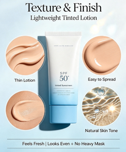 OEM Crema Hidratante con Color SPF30 50 Cobertura Ligera Base de Maquillaje Protector Solar No Grasoso Loción Diaria con Color Crema Iluminadora - Product Image 3