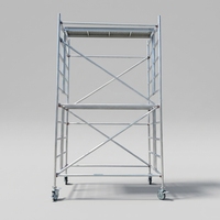 Échafaudage rectangulaire Juchen à double couche en aluminium, connexion par vis, durable pour usage intérieur/extérieur