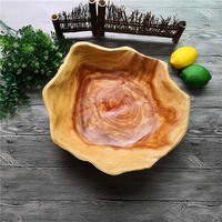 Bol en bois racine sculpté bol salon décoration bougie en bois pour pays style occidental bol en bois