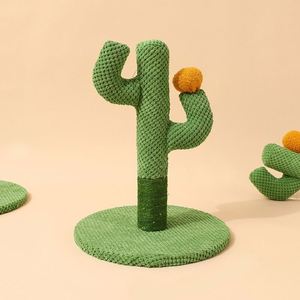 2025 New Design Lovely Caves 23.6 in Cactus Cat <b>Scratching</b> <b>Post</b> cat Tree for Large Cats - Product Image 2