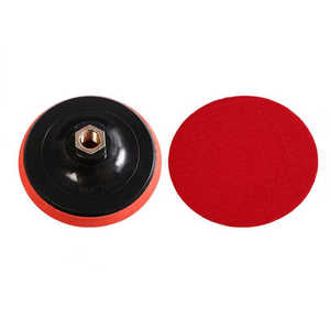 Plato de soporte para pulido y lijado M14 M16 de buena calidad, 115 mm (4.5 pulgadas), con cabezal de tambor perforado negro, 3 años, 50 rupias, 1 unidad - Product Image 1