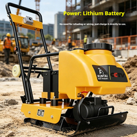 Compacteur vibrant électrique pour sols et graviers KUNTAI TC-90 24V40AH avec batterie au lithium pour la construction routière et l'asphalte