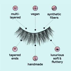 AOA Studio 3D 5 paia Volume naturale fatto a mano 100% senza crudeltà riutilizzabile trucco morbido ciglia finte collezione Jackie