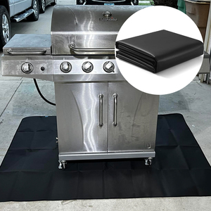 Nhà Máy Thịt Nướng chống cháy lớn chống cháy màu đen dưới nướng Silicone sợi thủy tinh Thảm lửa kính cho hố lửa - Product Image 4