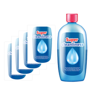 Autocollants imprimés pour bouteilles de détergent à lessive pour bébés et enfants, adhésif fort, étiquettes d'autocollants pour emballage de détergent, vente en gros