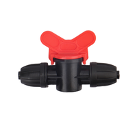 Vanne de régulation droite 8/12 pour tuyau d'irrigation goutte à goutte, raccord en plastique pour micro-irrigation de jardin