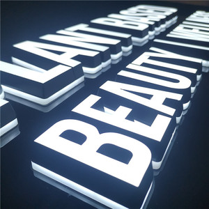 3D Ánh Sáng Lên Acrylic Dấu Hiệu Được Chiếu Ngoài Trời Quảng Cáo led frontlit và backlit dấu thư - Product Image 4