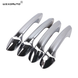 Accessoires de poignée de porte de voiture en fibre de carbone couleur chrome WZXD pour Mercedes Gla - Product Image 2