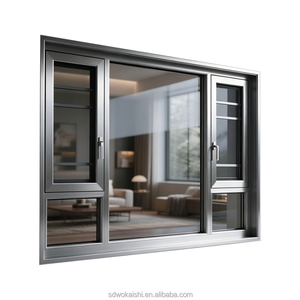 Fenêtres et portes à battants en aluminium sur mesure, verre Low-E à économie d'énergie, <span class=keywords><strong>double</strong></span> <span class=keywords><strong>vitrage</strong></span>, basculantes, pour villa, certifiées Energy Star, anti-insectes - Product Image 1