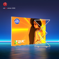 Lintel Tradeshow 10s – Cadre de panneau publicitaire en tissu LED sans cadre, pliable et pop-up, pour promotion, vente en gros