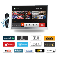 Televisor LED Inteligente para Baño con Espejo de 24 Pulgadas, Resistente al Agua IP65, WiFi, Android - Hotel y Spa