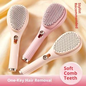 Peine de Aire Retráctil para Mujer, Bonito Cepillo para Peinar el Cabello, Esponjoso, Portátil, Masajeador, Limpieza Automática del Cabello Caído - Product Image 3