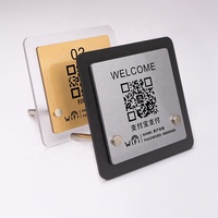 Soporte de acrílico personalizado con código QR para pago en mostrador, venta al por mayor 2026