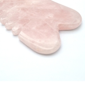 Vendita calda di alta qualità di quarzo rosa naturale Guashsa pettine di massaggio - Product Image 6