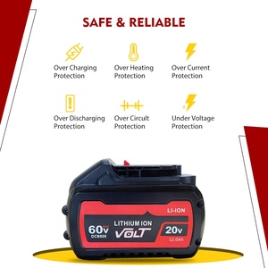 Batería de Repuesto de 12.0Ah para Dewalt <span class=keywords><strong>Flexvolt</strong></span> <span class=keywords><strong>60v</strong></span>, Compatible con Baterías Dewalt 20V/<span class=keywords><strong>60V</strong></span> DCB609 DCB606 DCB612 Serie Herramienta Eléctrica - Product Image 4