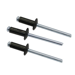 Rivets aveugles à tête bombée en acier aluminium peint noir 3,2 / 4,0 / 4,8 / 6,4 mm - Product Image 5