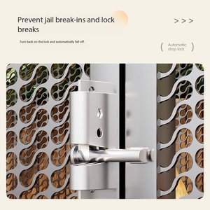 กรงสัตว์เลี้ยงขนาดใหญ่กลางแจ้ง ทำจากลวดหนาม สำหรับไก่ เป็ด นกพิราบ สุนัข กระต่าย พร้อมสายรัดปิด ทำจากสแตนเลส สำหรับนกและสัตว์เลี้ยง - Product Image 3