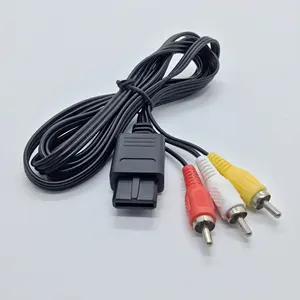 适用于 SNES AV 电缆适用于 Nintendo 64 N64 GameCube RCA 电缆 AV 复合电缆适配器音频视频线 1.8 m