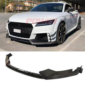 Lèvre de pare-chocs avant en Fiber de carbone <span class=keywords><strong>ABT</strong></span> Style pour <span class=keywords><strong>Audi</strong></span> TTRS MK3 8s séparateur avant 2016-2019 - Product Image 1