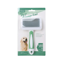 Peigne et brosse de toilettage pour animaux de compagnie en plastique à motif de dessin animé pour chats et chiens - Démêloir et râteau pour sous-四rêches