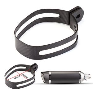 Tuyau d'échappement universel pour <span class=keywords><strong>moto</strong></span> Silencieux d'échappement en fibre de carbone <span class=keywords><strong>Support</strong></span> à anneau fixe <span class=keywords><strong>Support</strong></span> d'échappement rond hexagone - Product Image 3